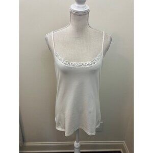 Ann Taylor LOFT White Cami Size Large
